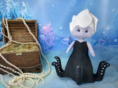 Ursula - Pequena Sereia de feltro