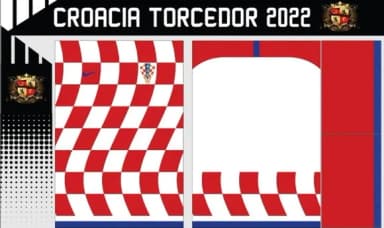 Vetores Camisa Croacia Torcedor 2022