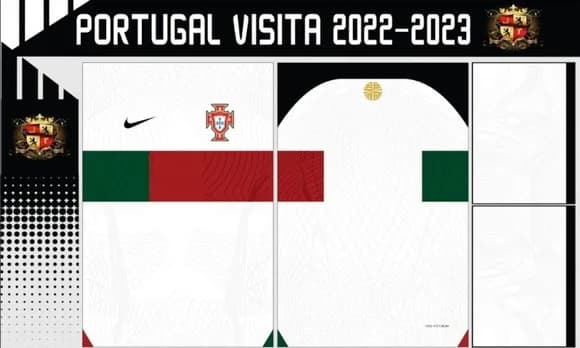 Vetores Camisa Portugal Visita 2022-2023