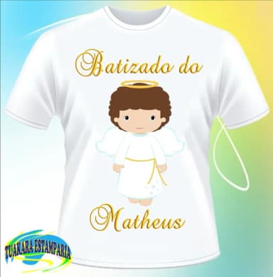 Camiseta Batizado Menino
