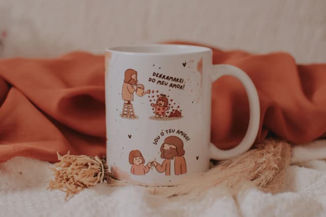 Canecas de porcelana / frase/Jesus
