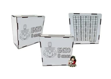 Cofrinho Personalizado Power Rangers Lembrancinha