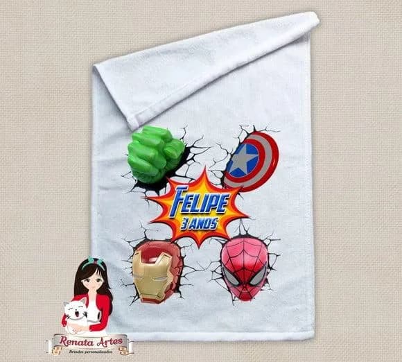 Toalhinha Personalizada Vingadores