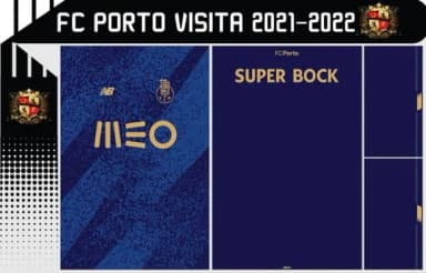 Vetor Da Camisa Fc Porto Visita 2021-2022