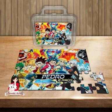 Quebra Cabeça Personalizado na Maleta Beyblade
