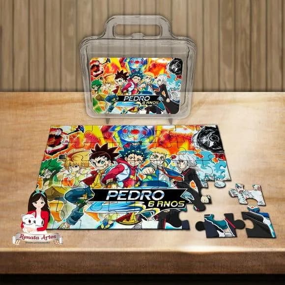 Quebra Cabeça Personalizado na Maleta Beyblade