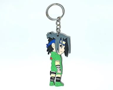 Chaveiro Naruto Sasuke Uchiha Frente e Verso Emborrachado 1