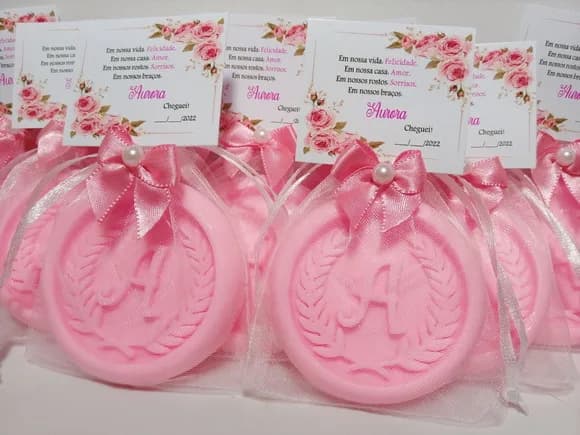Lembrancinha Maternidade, Sabonete Letra Personalizada