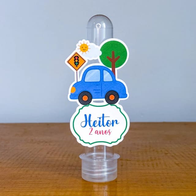 Apliques para Tubetes Personalizados CARRINHOS - Decoração de Festa | Lembrancinhas | Aniversário | Personalizados