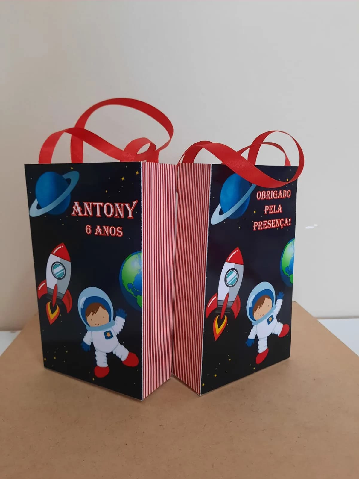 Sacolinhas Personalizadas Astronauta para Lembrancinhas