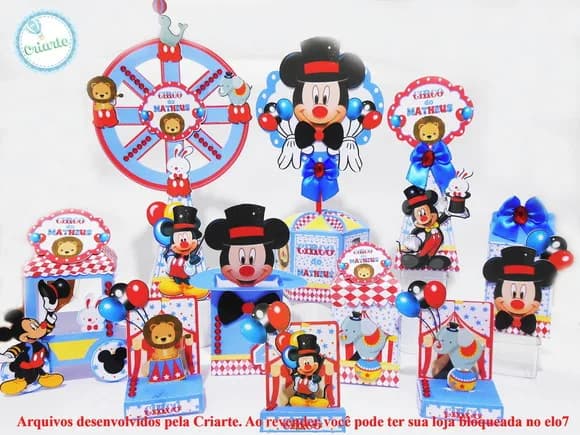 Arquivo de Corte Circo do Mickey 50
