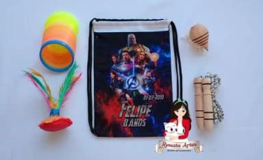 Mochila Boa Infância Tema Vingadores Ultimato