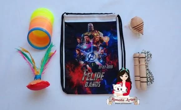 Mochila Boa Infância Tema Vingadores Ultimato