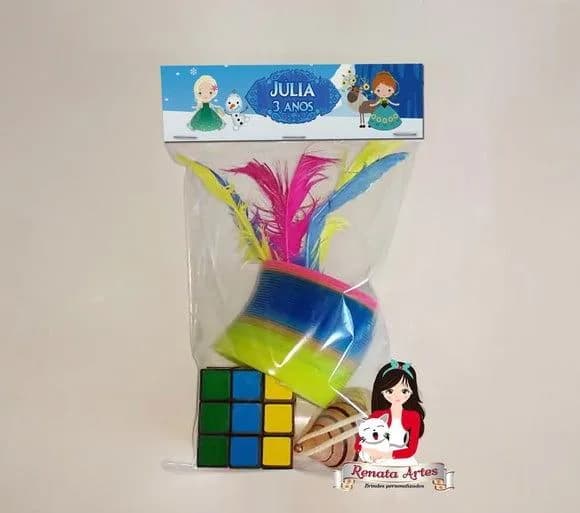 Kit Brinquedos Retrô Personalizado Tema Frozen Cute