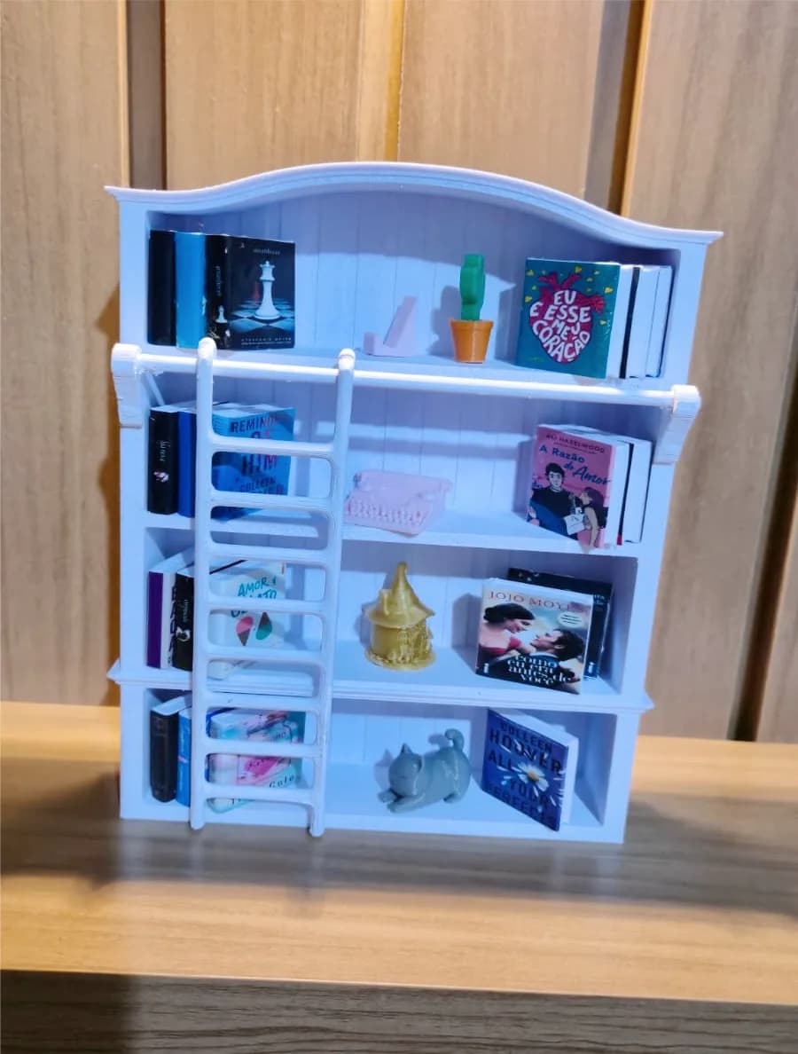Mini estante de Livros decorativa (impressão 3D)