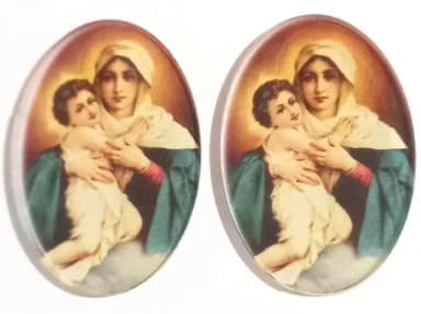 Aplique N.srª Mãe Rainha de Acrílico Impresso Kit com 5 Unid