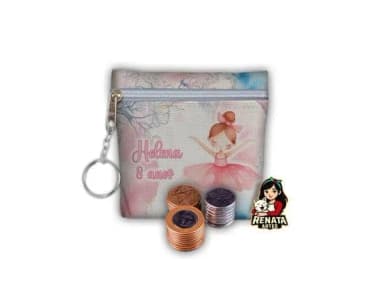Chaveiro Porta Moedas Personalizado Bailarina