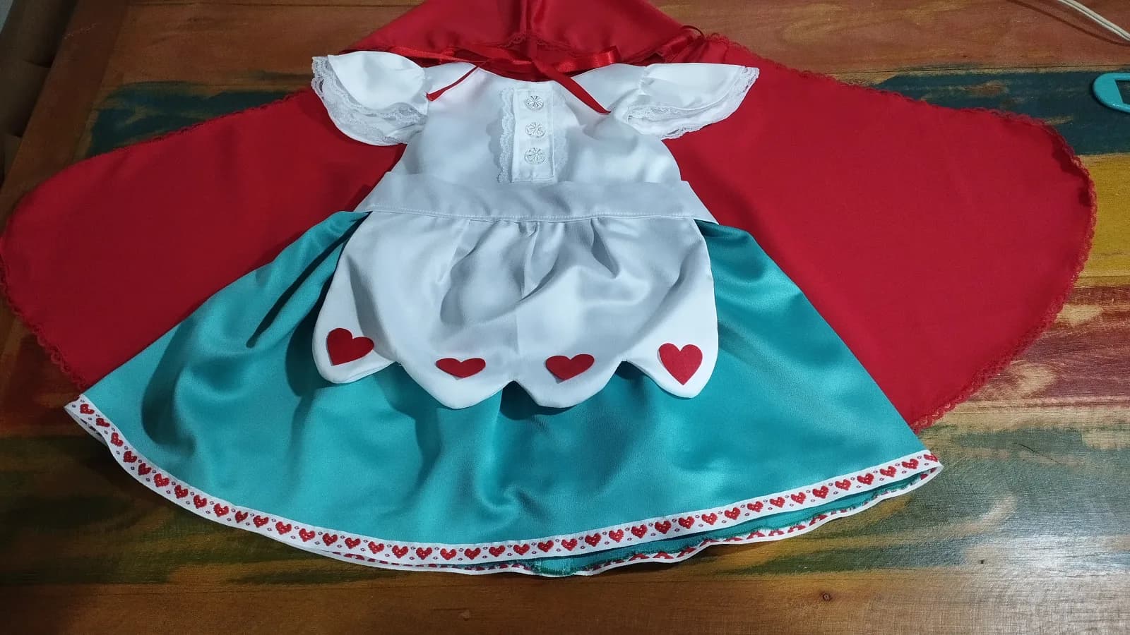 Vestido festa temática chapeuzinho vermelho