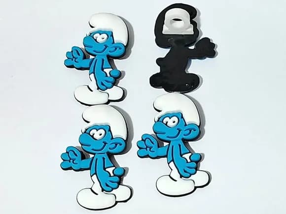 Ponteira P/lápis Smurf Emborrachado Pacote com 6 Unidades