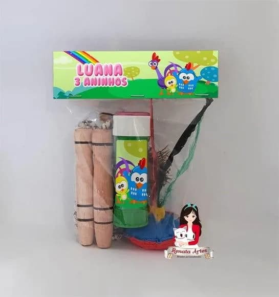 Kit Lembrancinha com Bolha Galinha Pintadinha Cute