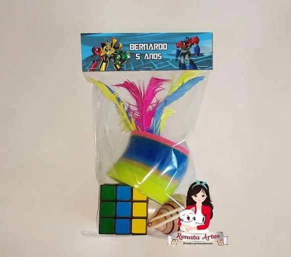 Kit Brinquedos Retrô Personalizado Tema Transformers Robots