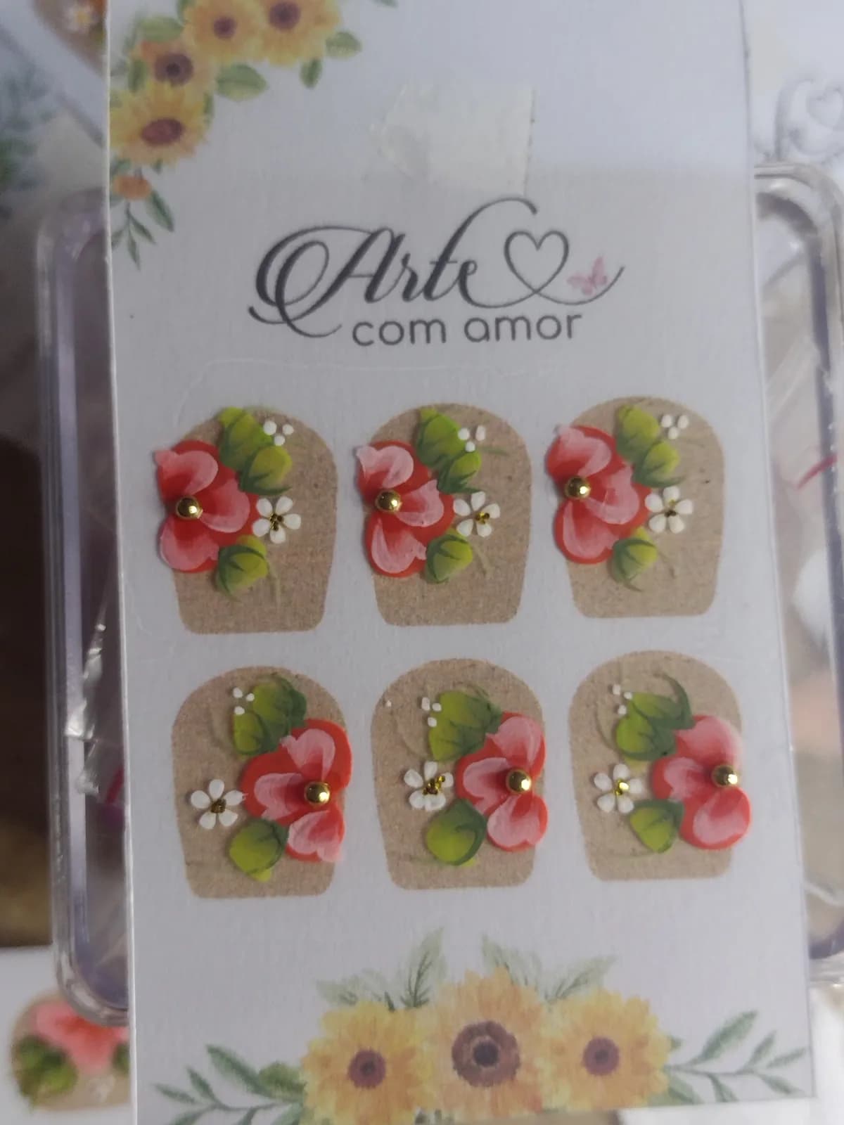 Adesivos artesanais para unhas