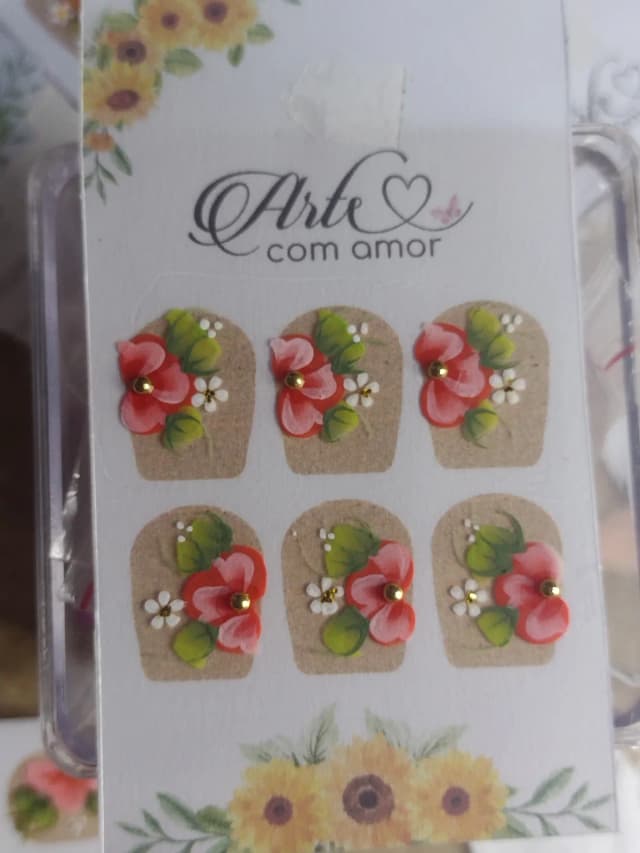 Adesivos artesanais para unhas