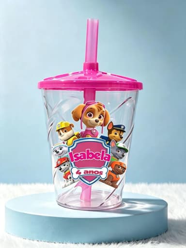 Copo Twister Personalizado da Patrulha Canina