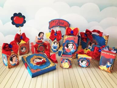 Kit 30 Lembrancinhas Branca de Neve