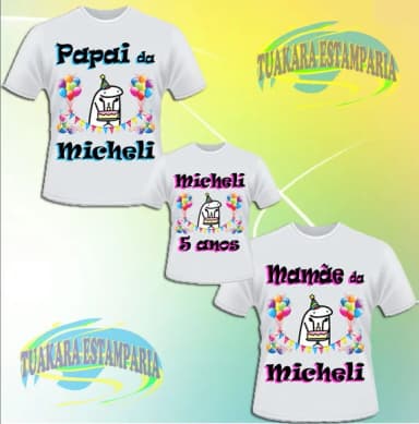 Kit Camiseta Aniversário Flork 01
