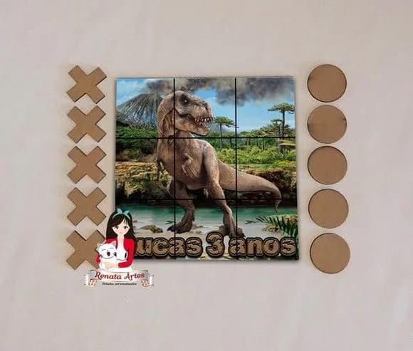 Jogo da Velha Personalizado Dinossauro