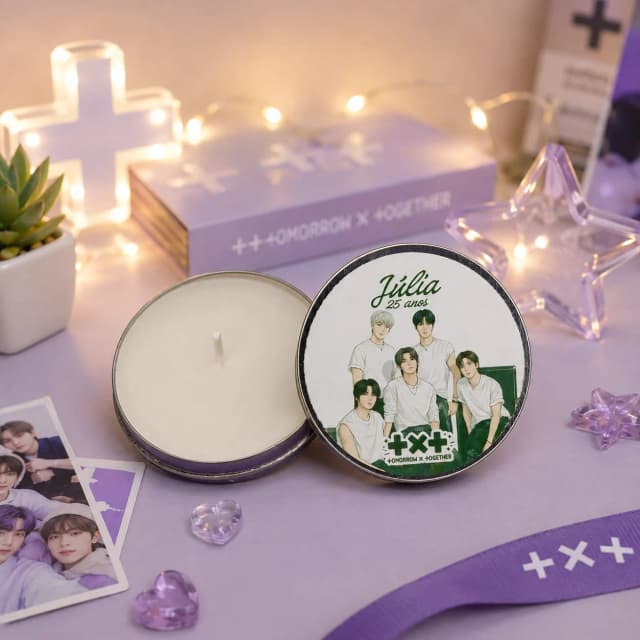 42 unidades de Vela Aromática na latinha Personalizada, TXT - Eventos, Festas, Brindes, fazemos qualquer tema