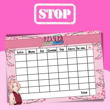 Jogo do Stop ( Conhecido Como Adedanha)