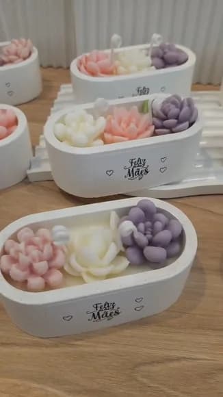 Velas Personalizadas no Vaso