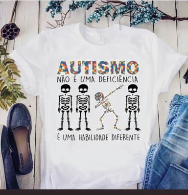 Camiseta Autismo Habilidade Diferente com Estilo
