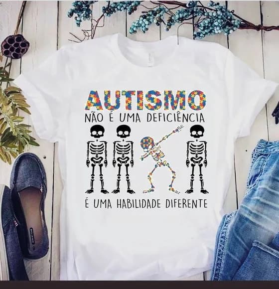 Camiseta Autismo Habilidade Diferente com Estilo