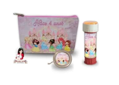 Necessaire com Ioiô e Bolhas de Sabão Princesas
