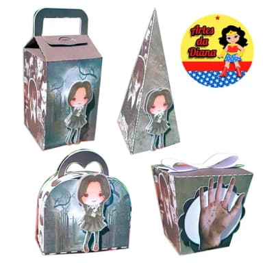 Kit Wandinha - Arquivos de Corte Silhouette e pdf - Cód 75