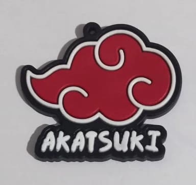 Pingente Akatsuki Emborrachado Pacote com 4 Unidades
