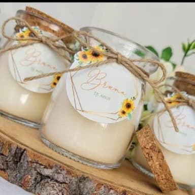 Velas Aromáticas com Tampa de Rolha