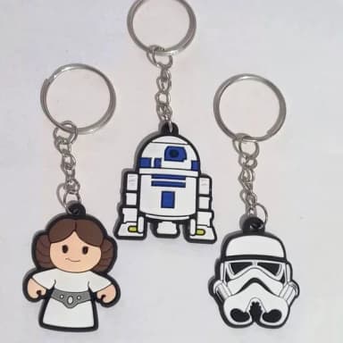 Chaveiro Star Wars Emborrachado Pacote com 35 Unidades