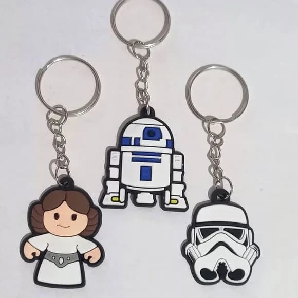 Chaveiro Star Wars Emborrachado Pacote com 35 Unidades