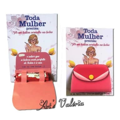 Cartão Especial para o Dia das Mulheres - Batom Não Incluso