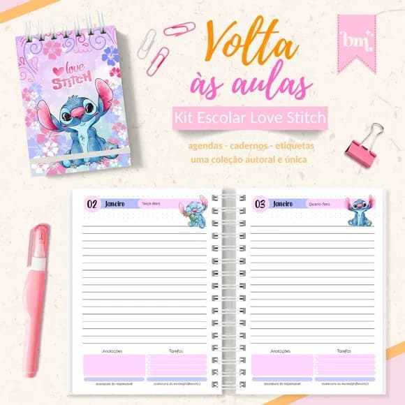 Caderno ou Agenda Personalizada