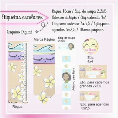 60 Etiquetas Escolares