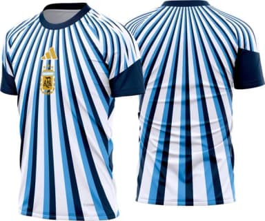 Arte Vetor Camisa Argentina Pré-jogo I 2026