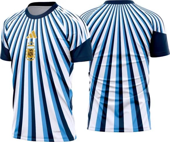 Arte Vetor Camisa Argentina Pré-jogo I 2026