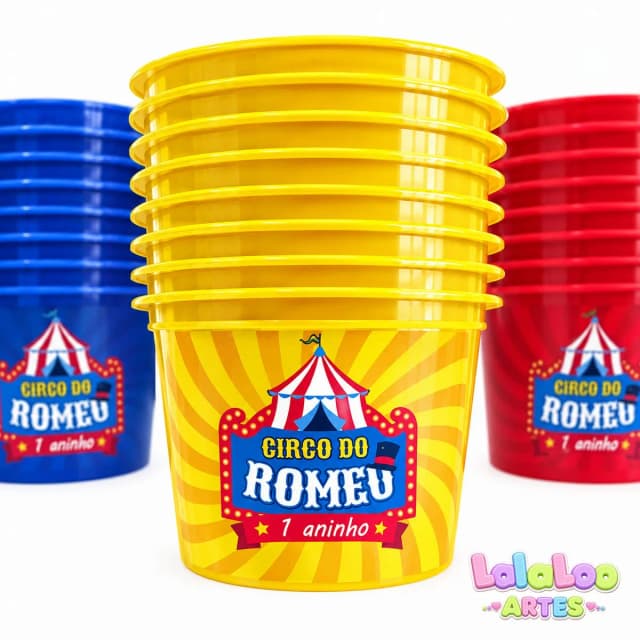 Balde de Pipoca Circo