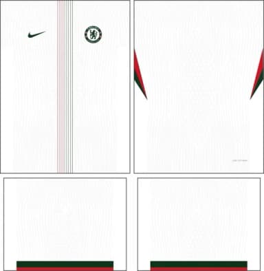 Arte Vetor Camisa Chelsea Visita 2025-2026