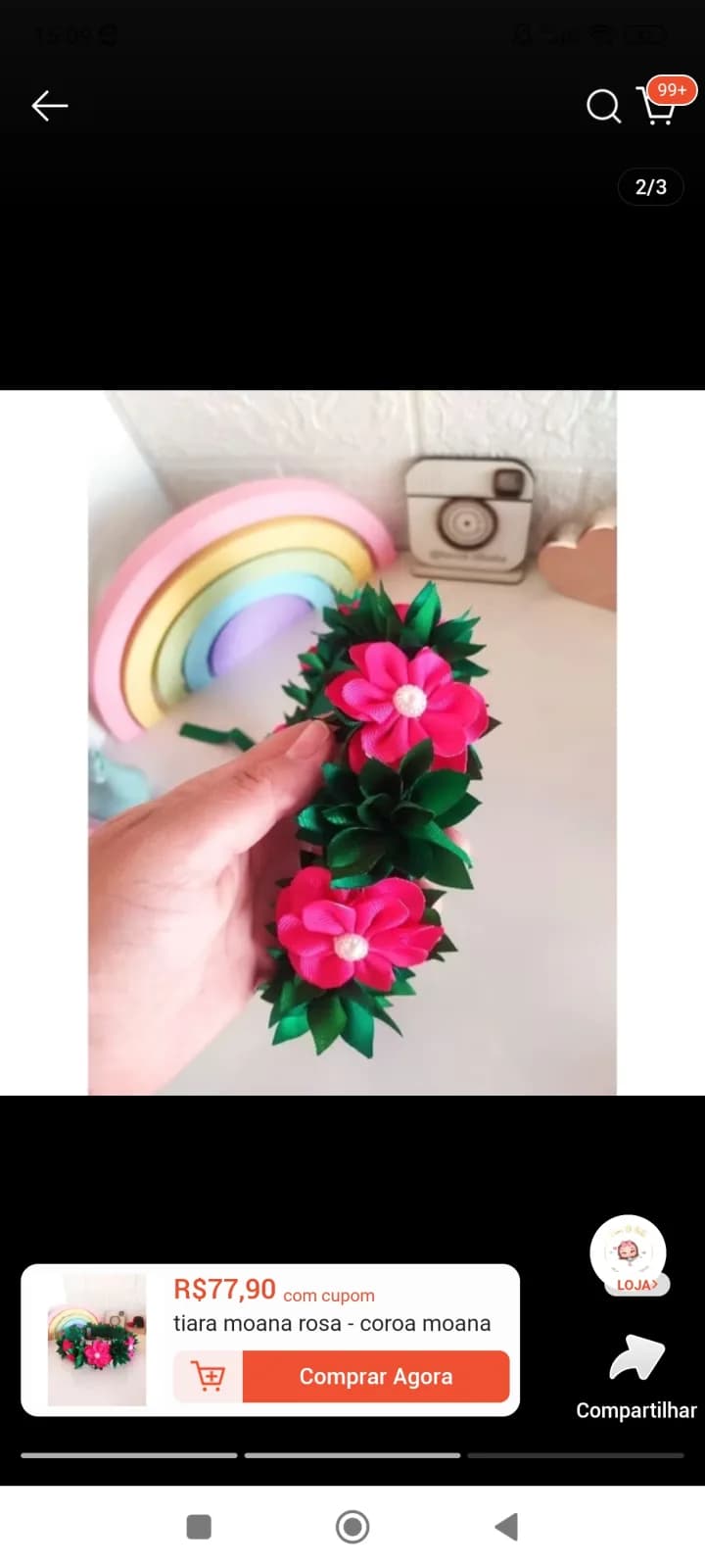 Coroa moana rosa